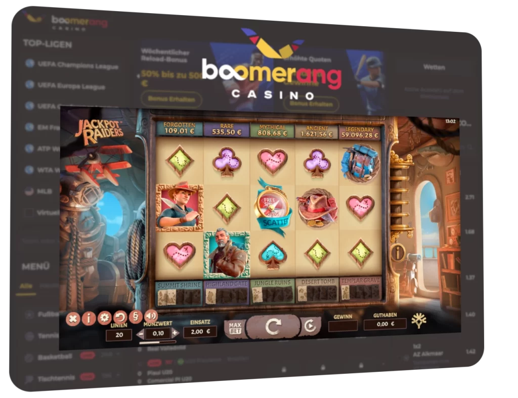 BoomerangCasino Bonuscode