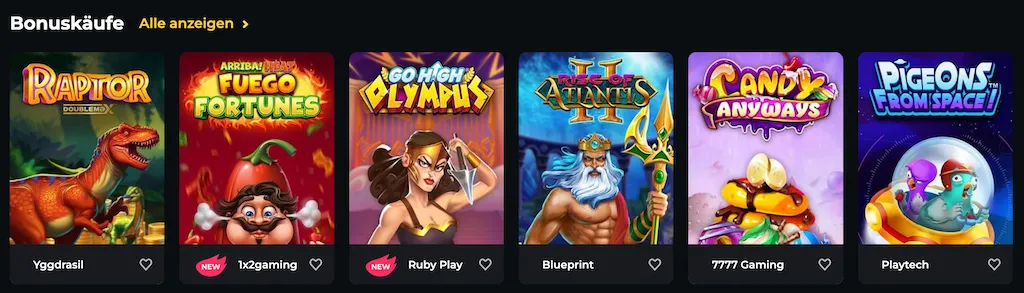 Boomerang Casino Bonuskäufe