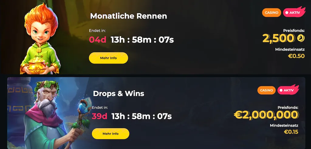 Boomerang Casino Turniere