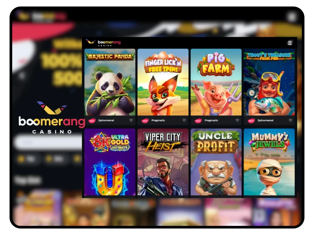 Boomerang Casino free spins