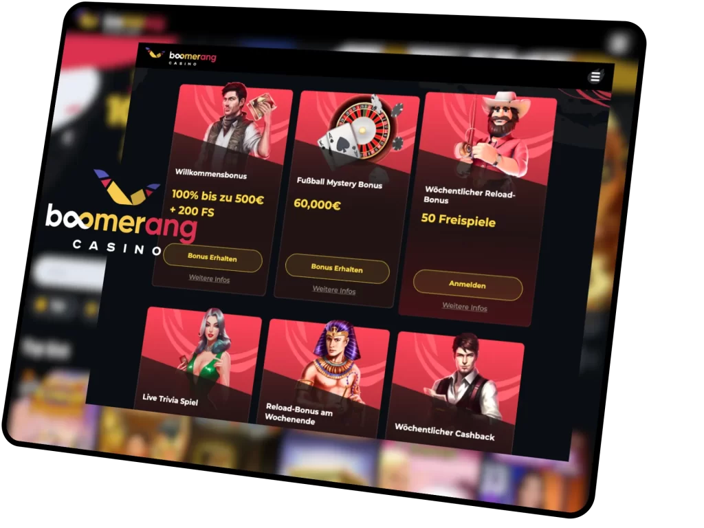 Boomerang Casino frei spiele