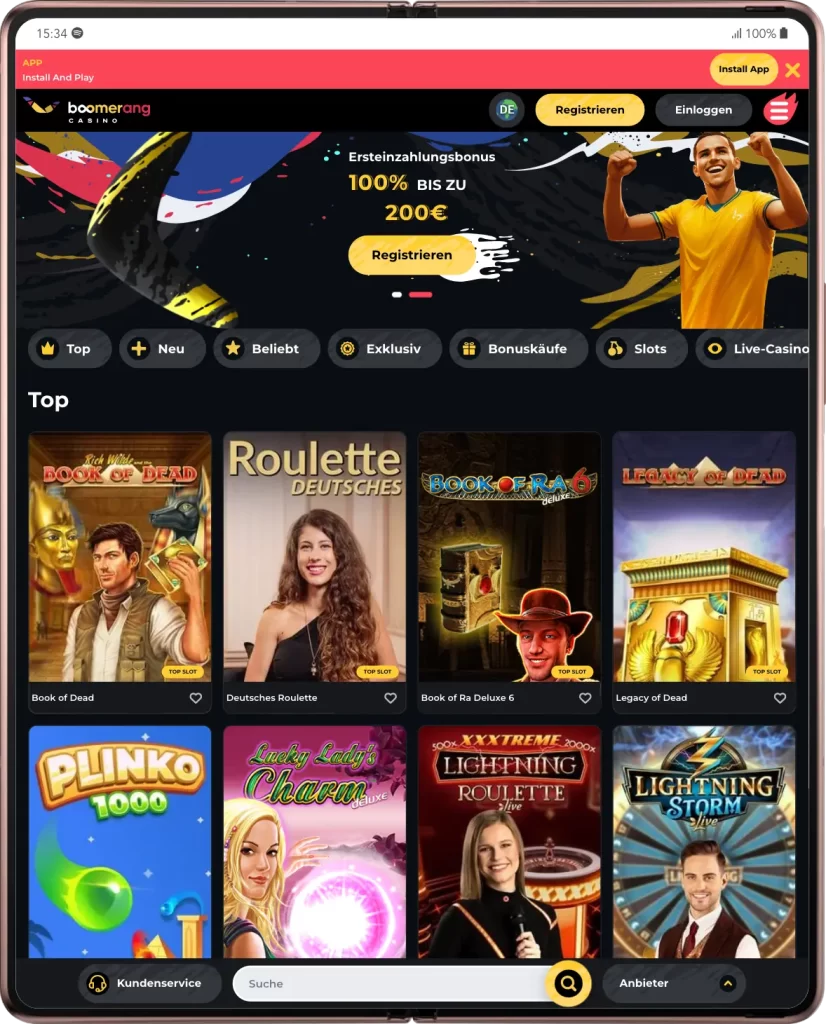 Boomerang Online Casino