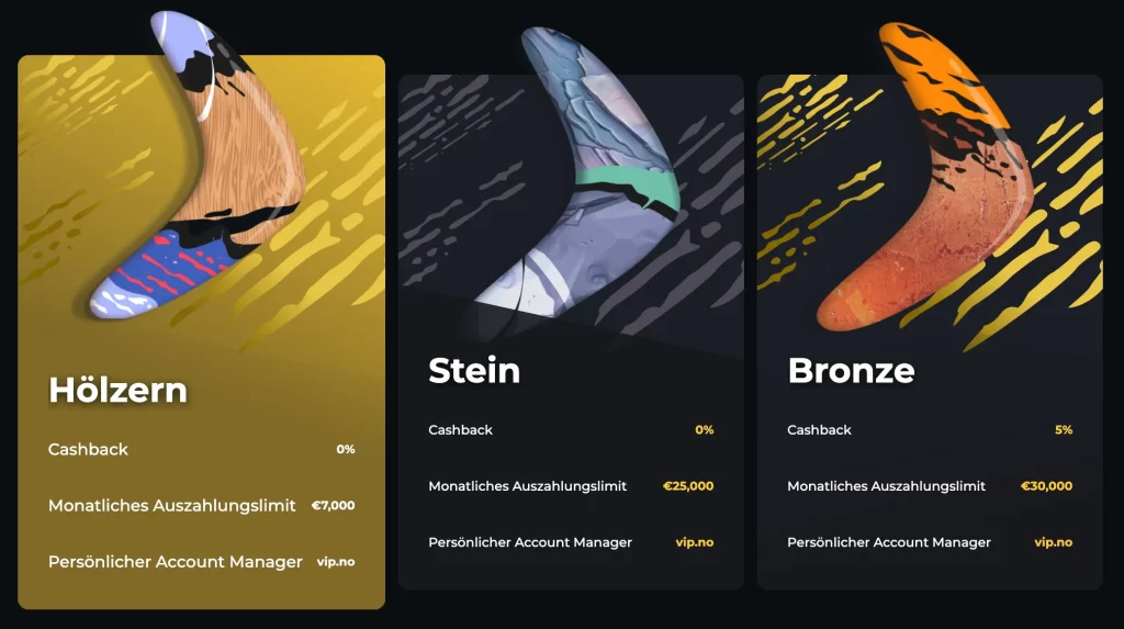 Boomerang Online Casino VIP